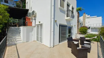 Uninterrupted sea view furnished Kizilburun Bodrum family villa